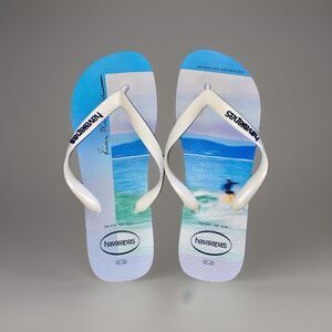 SOLD OUT - Havaianas Hype Navy Blue Flip Flops Men's Size 9/10